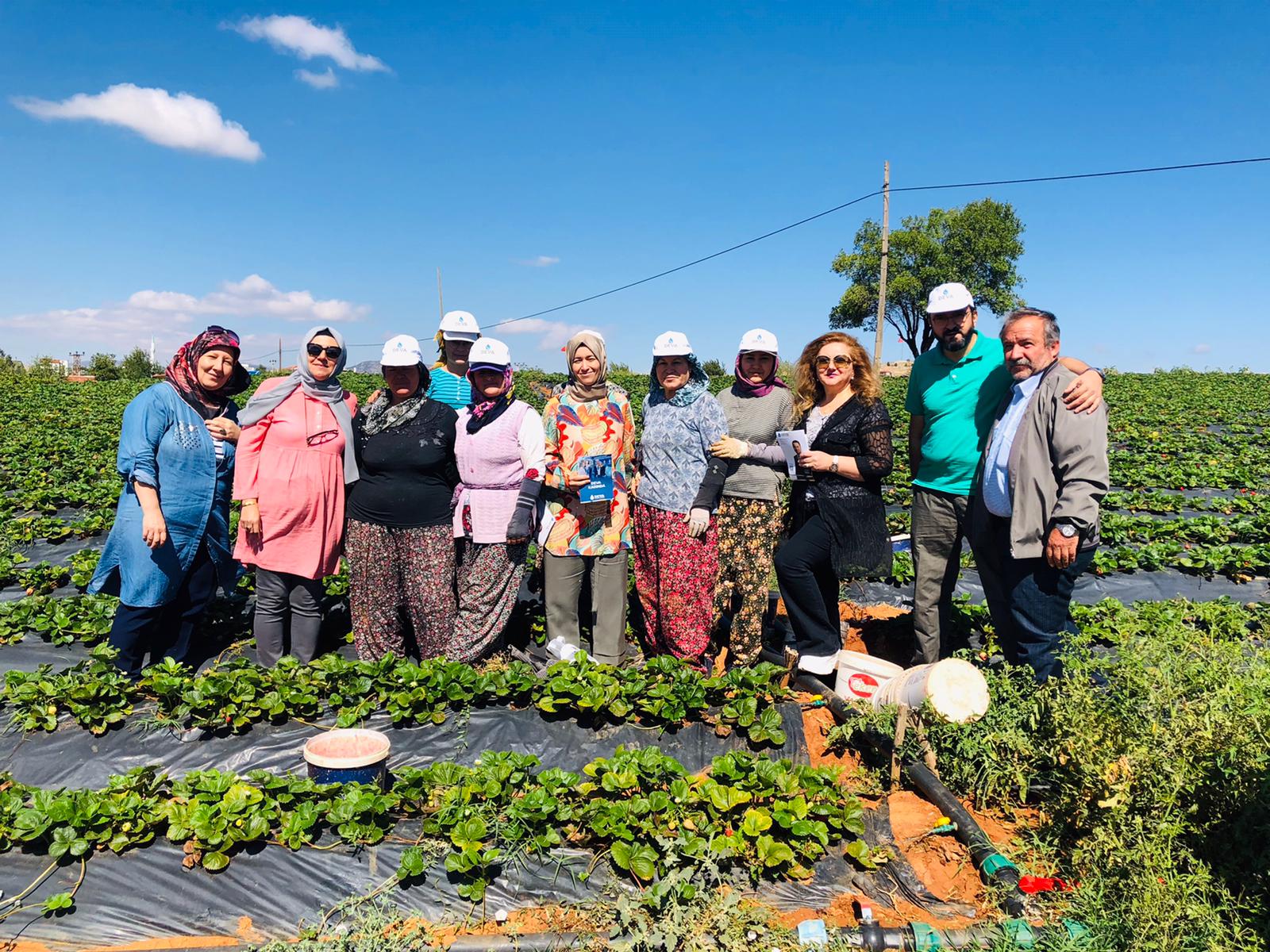 Deva Partisi İl Başkanlığı Hüyük’te Tarım üreticileri ve işçileri ile tarlada bir araya geldi.