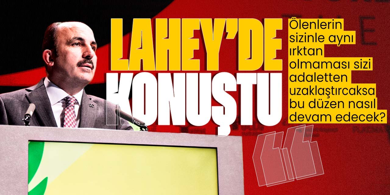 Başkan Altay Lahey'de konuştu! “Ölenlerle aynı ırktan olmamanız sizi adaletten uzaklaştıracaksa bu düzen nasıl devam edecek?”