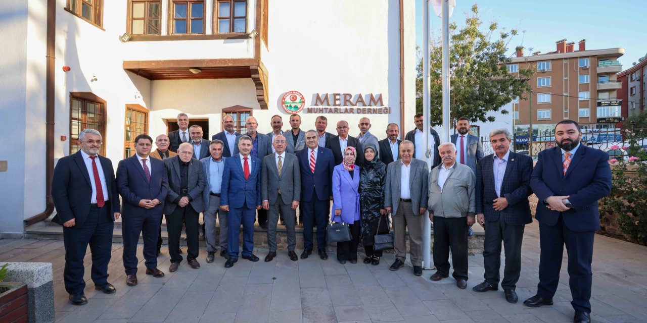 Mustafa Kavuş'tan Meram Muhtarlar Derneği'ne ziyaret