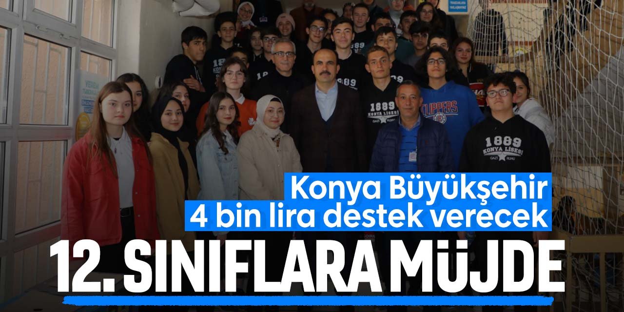 Konya'da üniversite sınavına hazırlanan 12. sınıflara müjde! Belediye 4 bin lira destek verecek