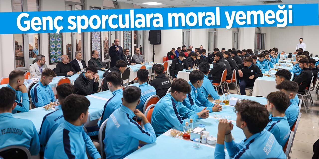 Konya'da genç sporculara moral yemeği düzenlediler
