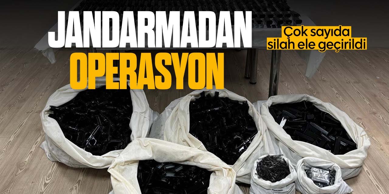 Konya'da jandarmadan operasyon! Çok sayıda yasa dışı silah ele geçirildi