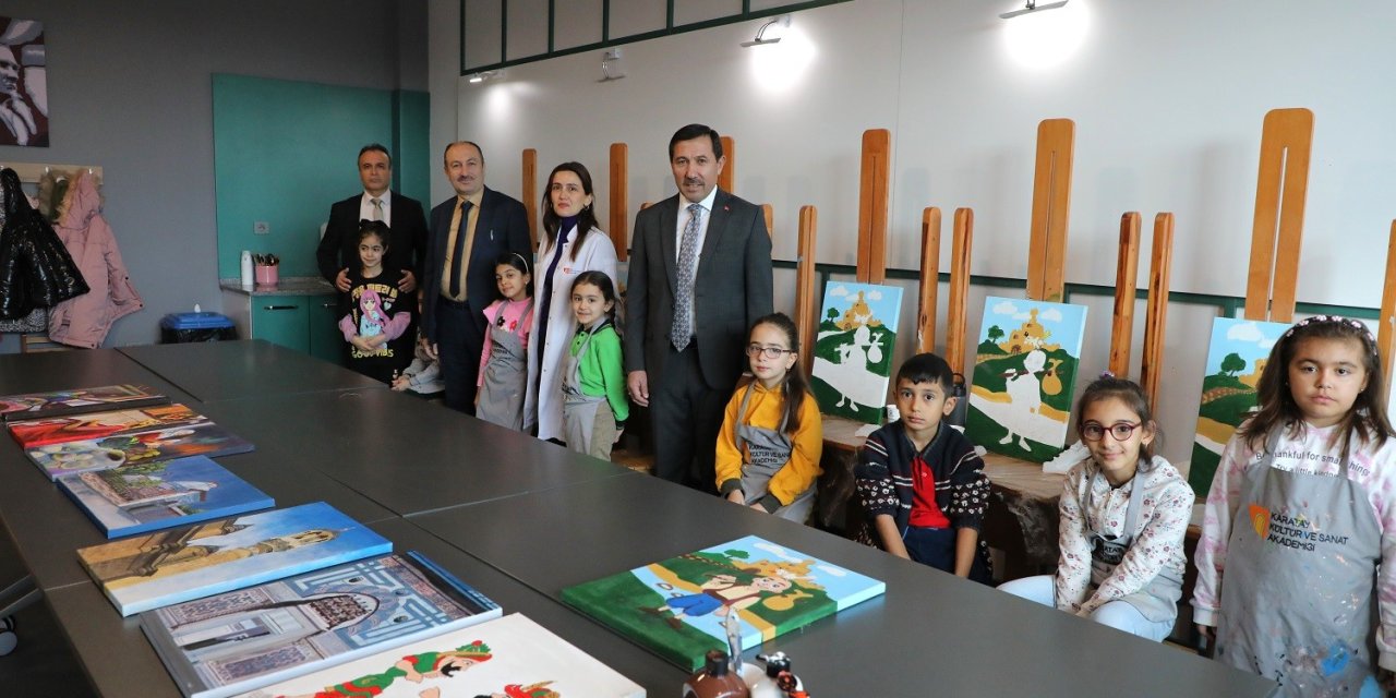 Başkan Hasan Kılca'dan Hoşkubbe ve Sanat Akademisi'ne ziyaret