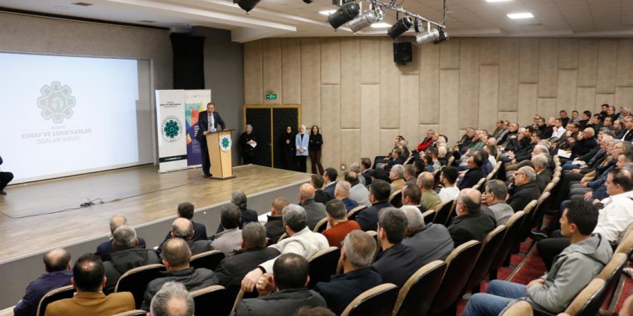 Konya'da KONESOB istişare ve  değerlendirme toplantısında Konya esnafının sorunlarını konuştu