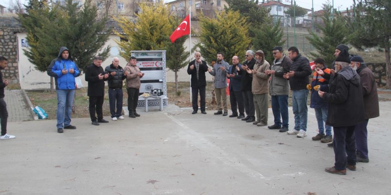 Konya'daki o çeşmenin adı 'Şehitler Çeşmesi'! Hizmete açtılar