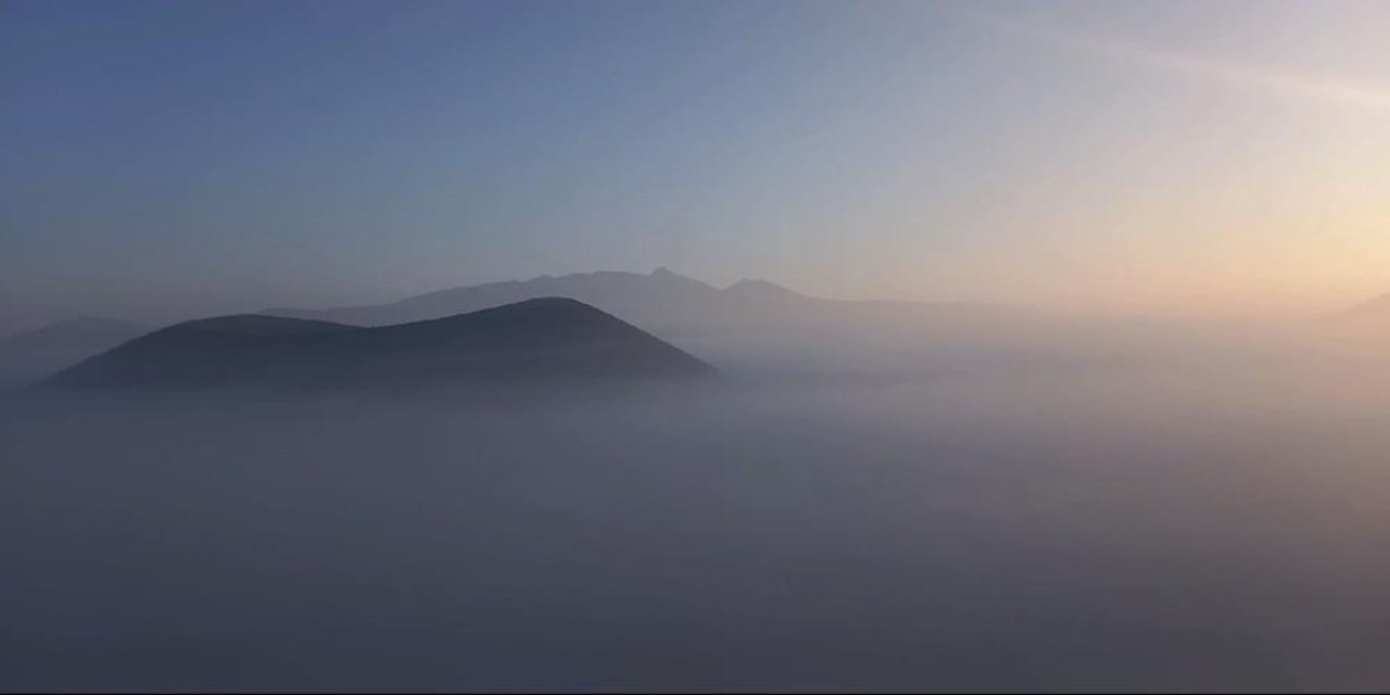 Konya'nın Nazar Boncuğu gün doğarken görüntülendi! İşte eşsiz manzara