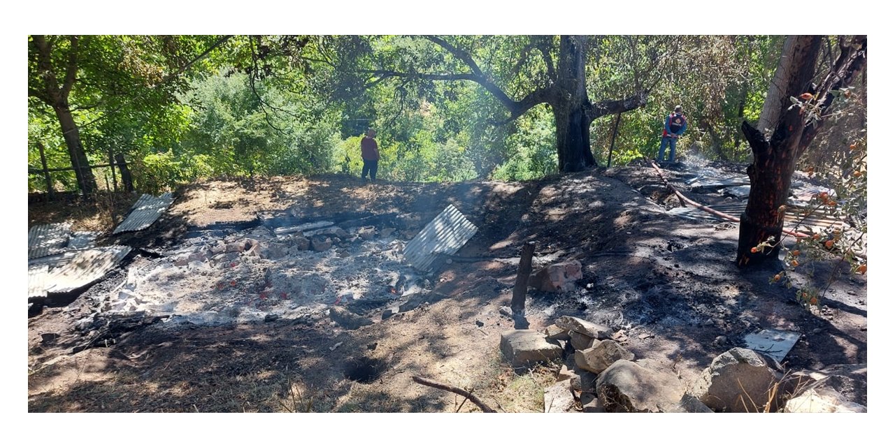 Artvin'de çıkan yangında 3 ev, 3 samanlık zarar gördü