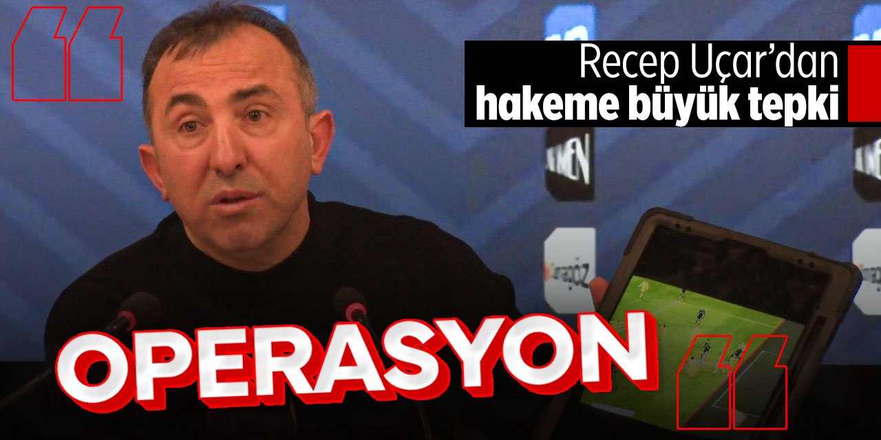 Konyaspor Teknik Direktörü Recep Uçar'dan çok sert sözler: "Golü net bir şekilde operasyon çekerek iptal ettiler"