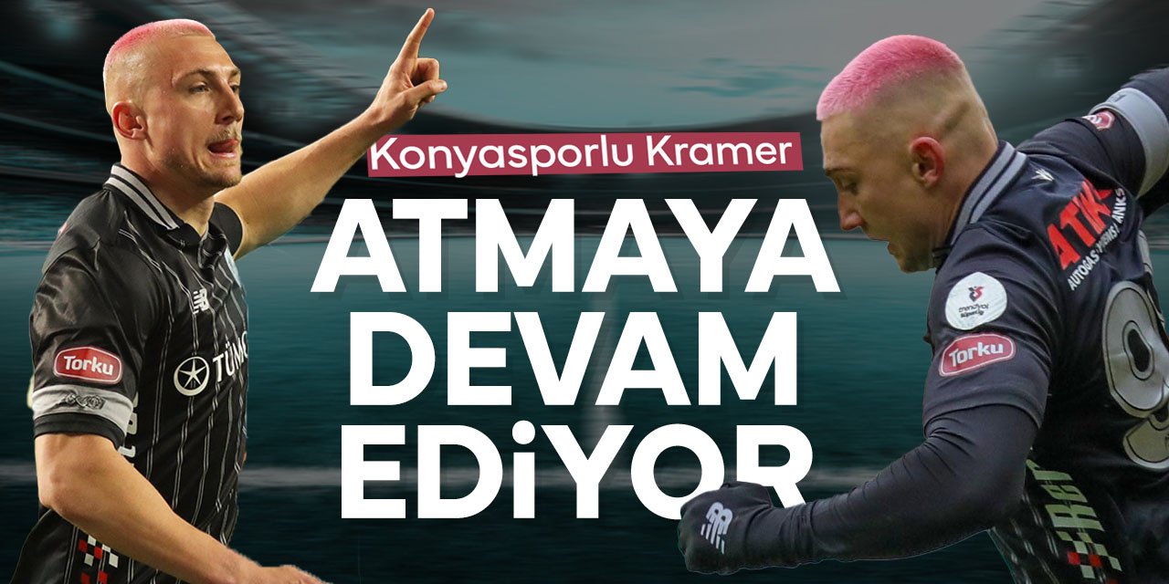 Konyaspor'un yıldız golcüsü gollerine devam ediyor!