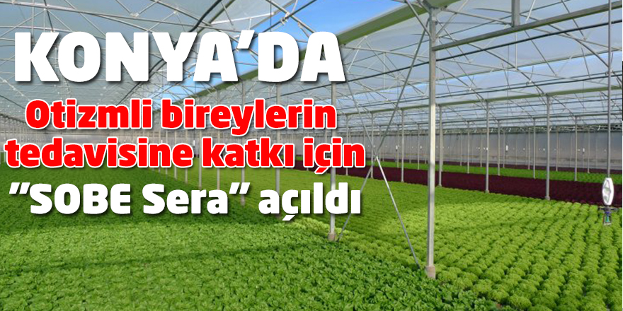 Konya'da otizmli bireylerin tedavisine katkı için kurulan "SOBE Sera" açıldı