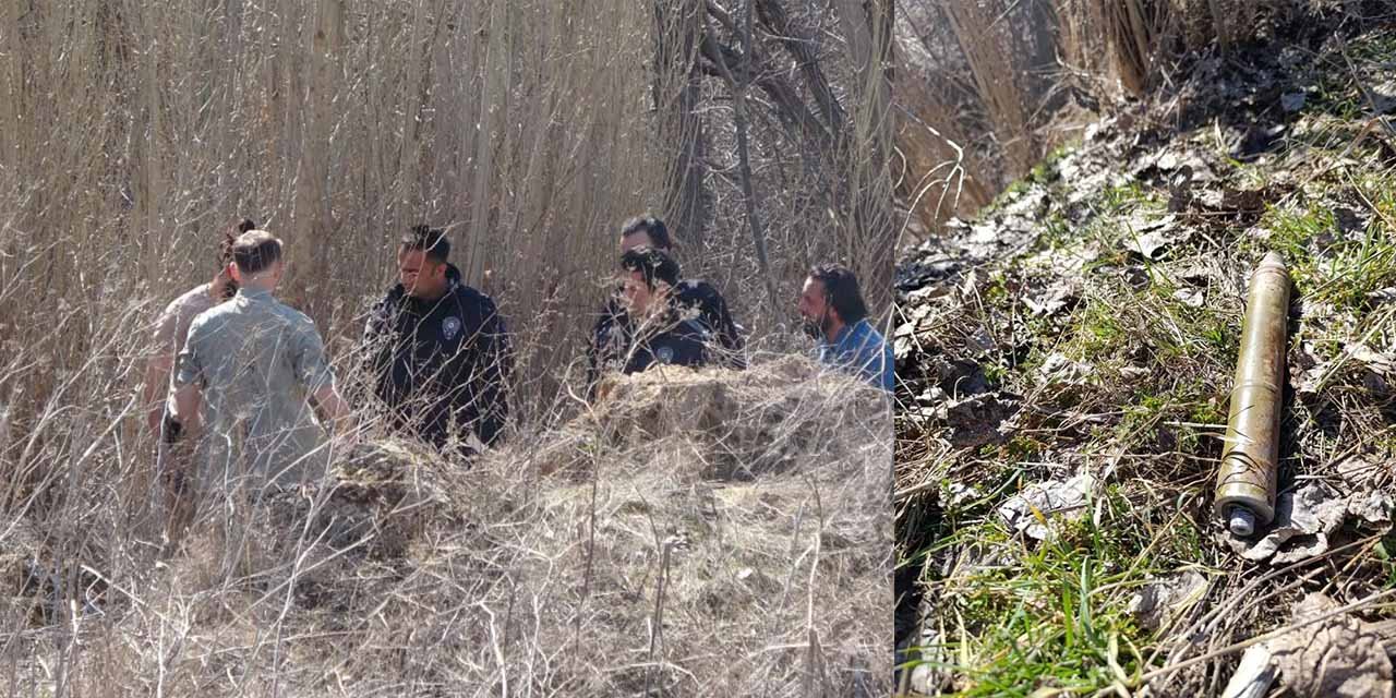 Sivas'ta dere yatağında bulunan RPG-7 mühimmatı patlatıldı!