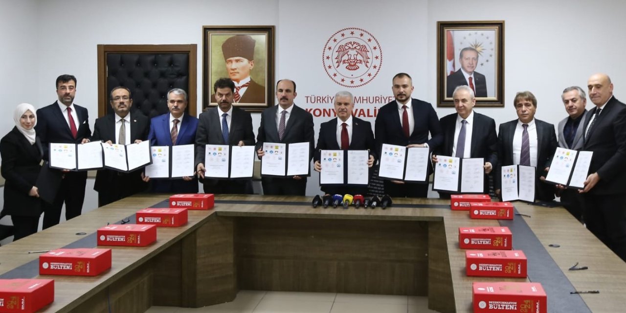 Konya’da, Dezenformasyonla Mücadele Kurumlararası İş Birliği Protokolü İmzalandı