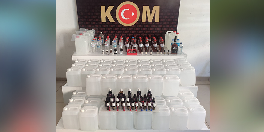 Konya'da kaçak ve sahte içki operasyonunda 5 şüpheli yakalandı