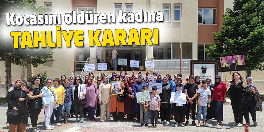 kocasını öldürdüğü öne sürülen kadın hakkında tahliye kararı