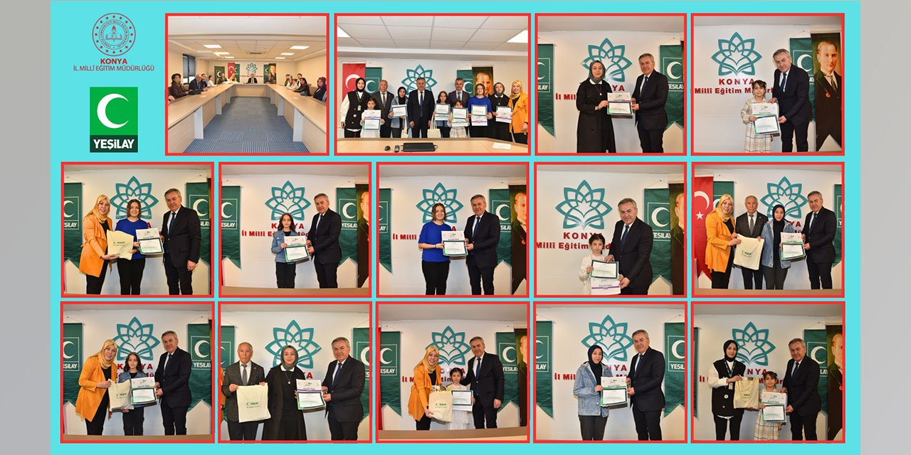 Konya’da birinciler ödüllendirildi!