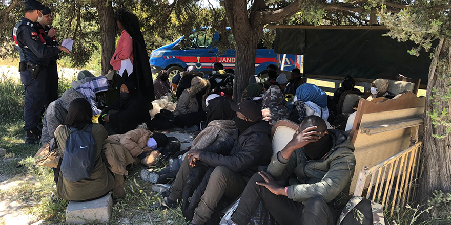 19 ayrı operasyonda 343 düzensiz göçmen yakalandı