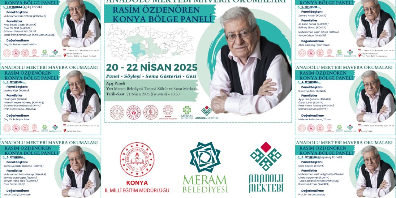 Konya’da Anadolu Mektebi Rasim Özdenören Bölge Programı Yapılacak!