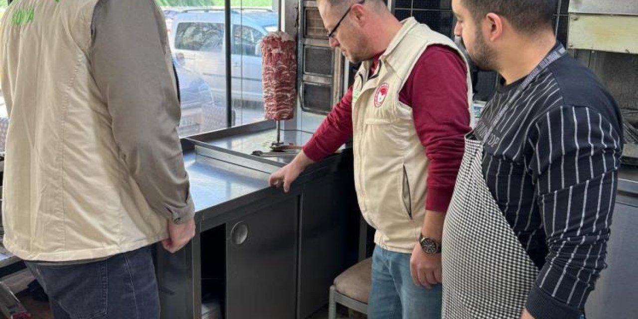 Konya'da dönerciler denetlendi