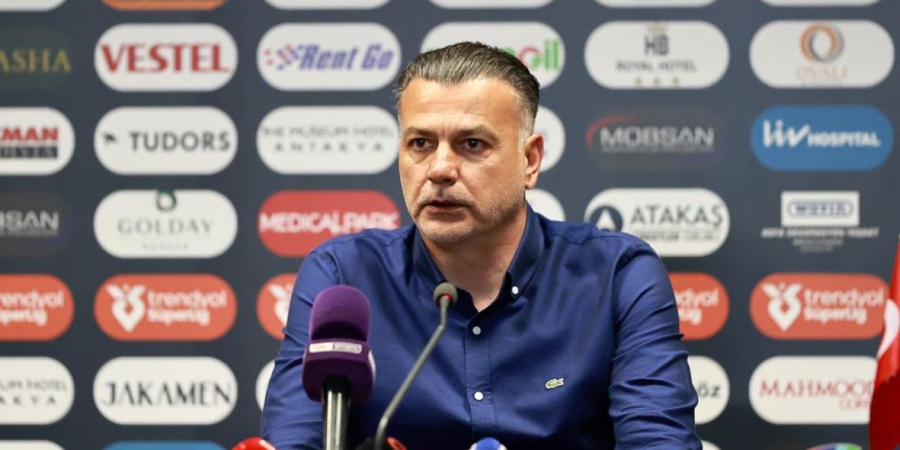 Hatayspor Teknik Direktörü Şahin'den Konyaspor maçı değerlendirmesi: İlk yarısı beyaz, ikinci yarısı siyah...
