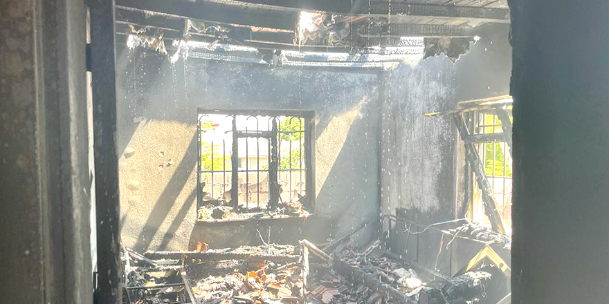Kulu'da müstakil ev yandı