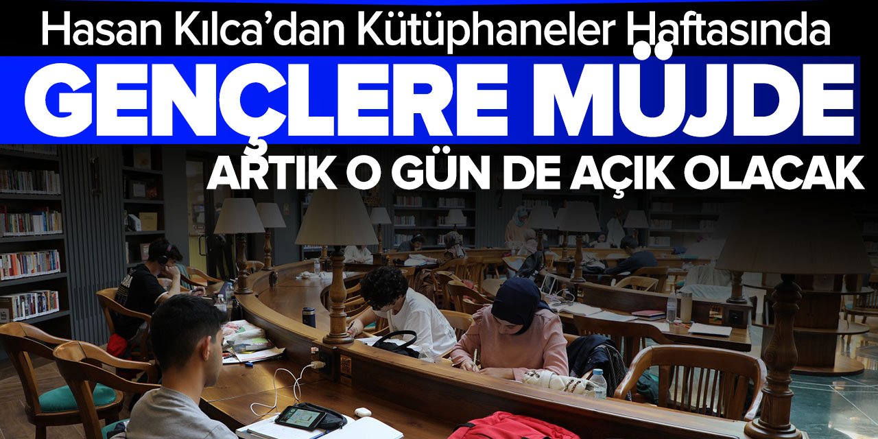 Karatay'da Başkan Kılca'dan gençlere Kütüphaneler haftasında iki müjde birden: