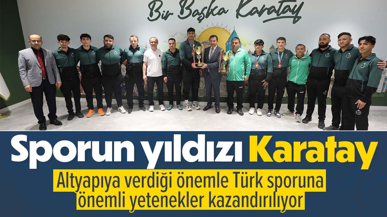 Sporda dopdolu bir sene... Karatay sporcu fabrikası oluyor