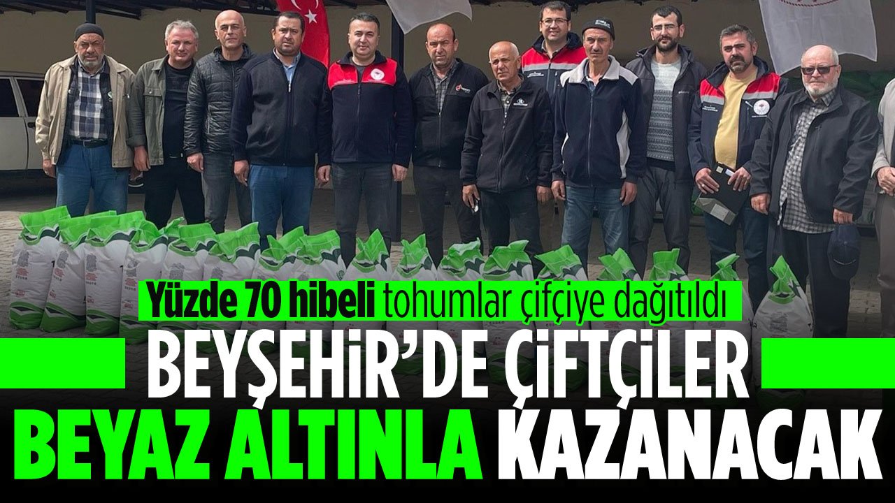 Çiftçilerin gelirini artıracak... Yüzde 70 hibe destekli kuru fasulye tohumları çiftçiye dağıtıldı