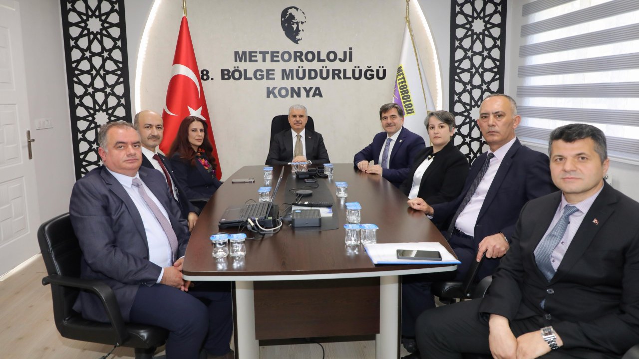 Vali İbrahim Akın, Konya Meteoroloji 8. Bölge Müdürlüğüne konuk oldu!