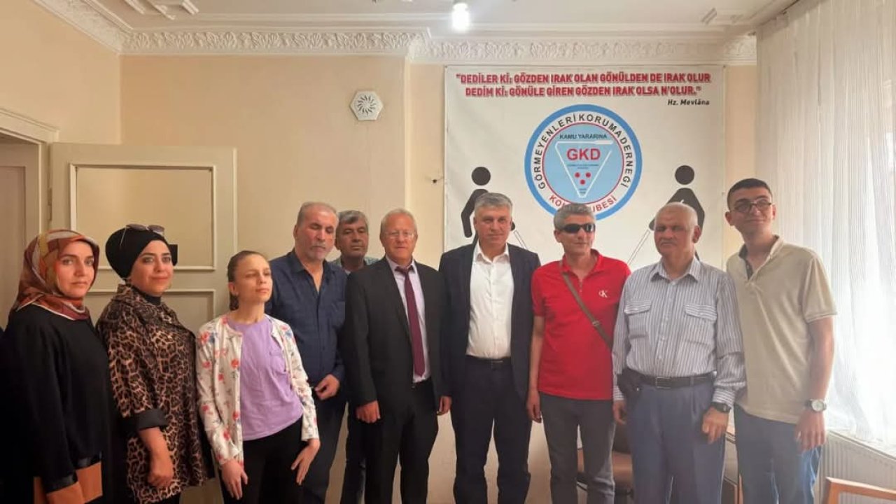 Görmeyenleri Koruma Derneği Konya Şubesi'ne ziyaretler devam ediyor.