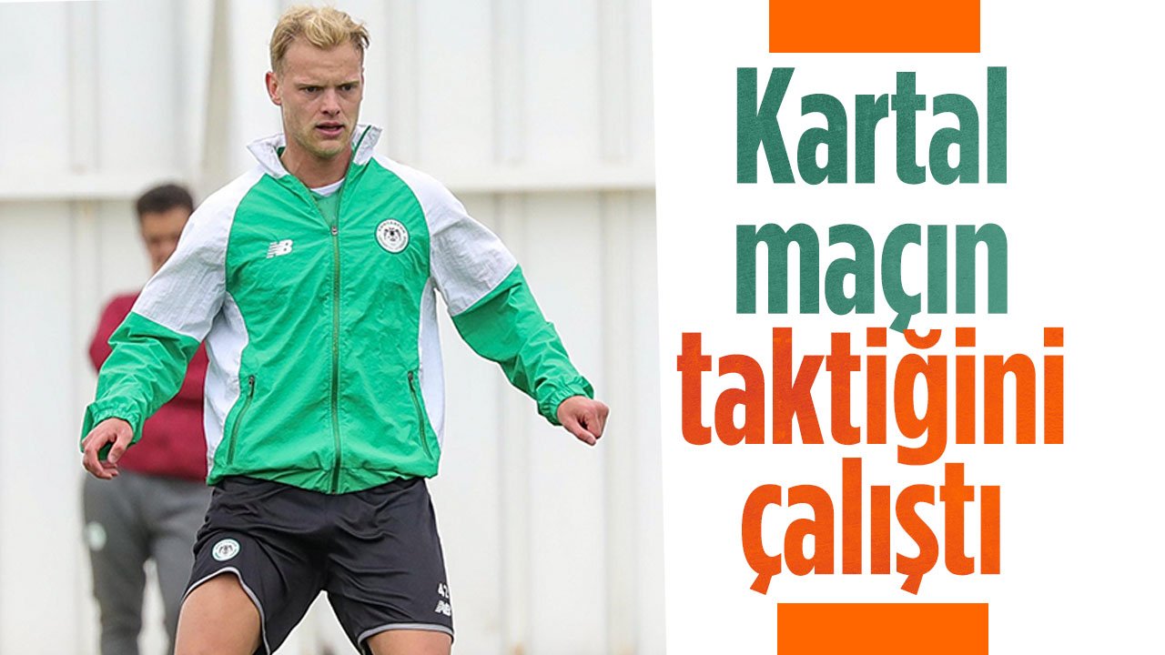 Konyaspor Antalyaspor maçı hazırlıklarına taktik antrenmanıyla devam etti