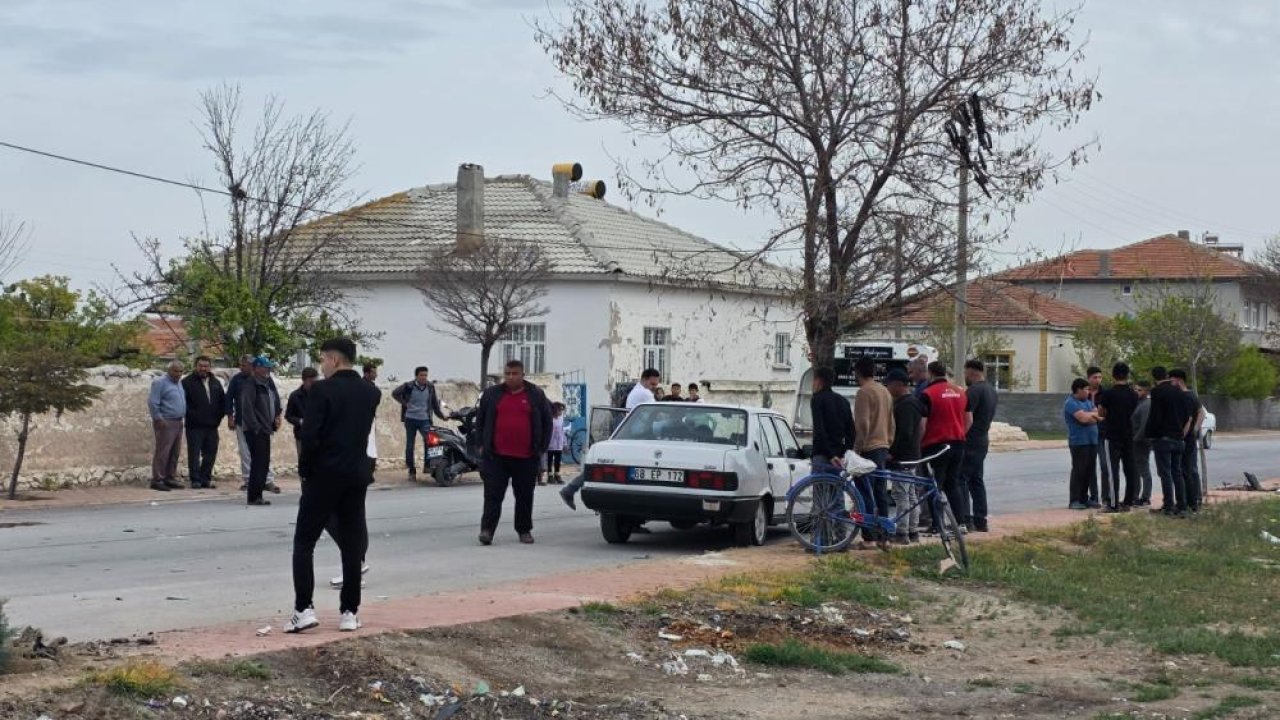 Aksaray’da kaza yapan sürücünün gözü çıktı!