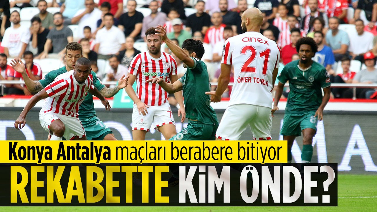 Antalyaspor - Konyaspor maçlarının şaşırtan istatistiği: Maçların çoğunda puanla paylaşıldı