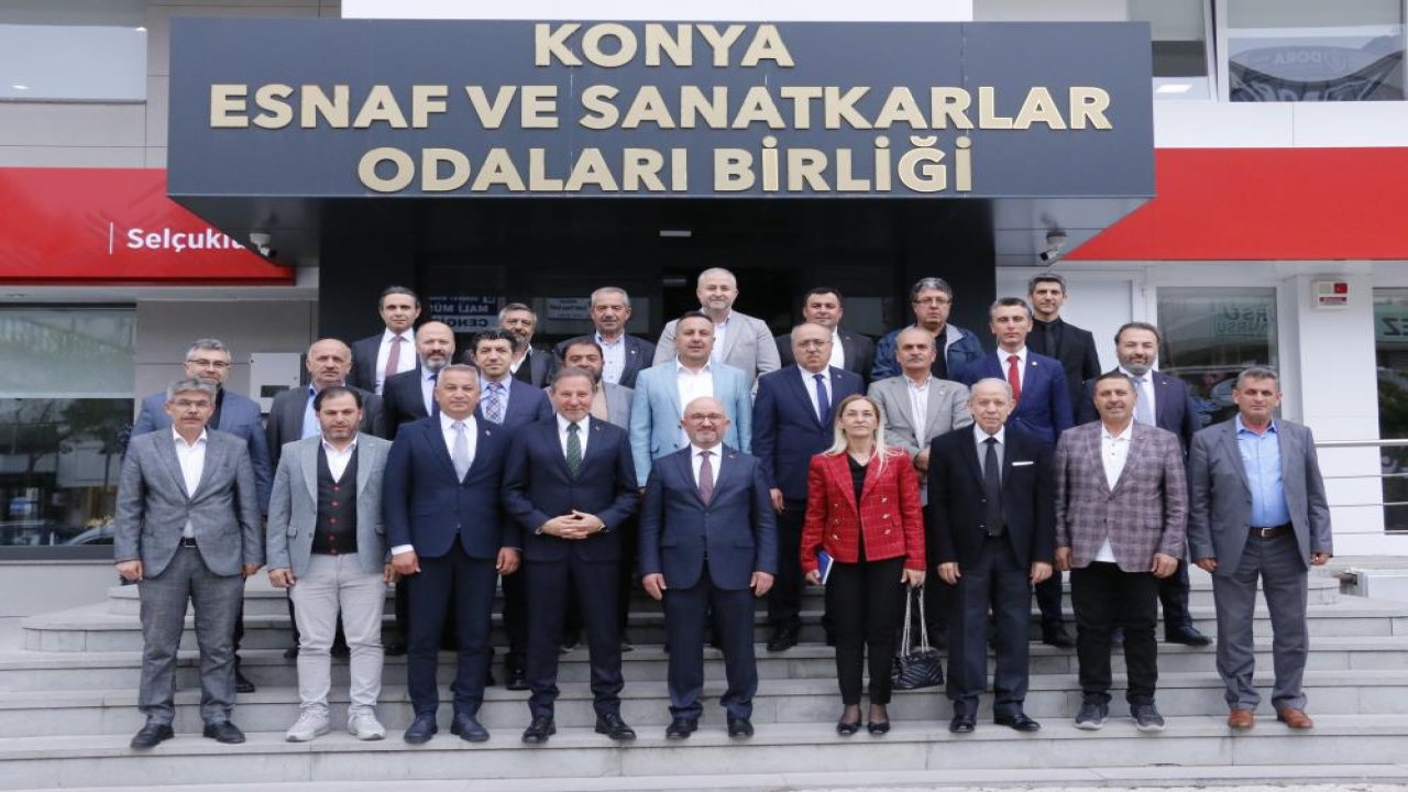 TSE Başkanı Şahin Konya'da oda başkanlarıyla bir araya geldi: 'Konya'daki gelişmeleri çok yakından takip ediyoruz'