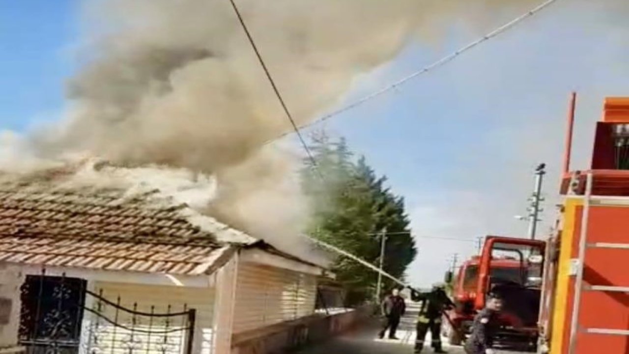 Konya'da garajdan alevler yükseldi!