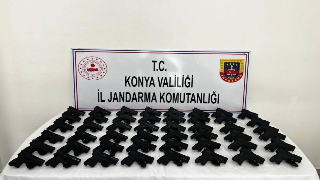 48 adet ruhsatsız tabanca ele geçirildi: Konya'da silah operasyonu