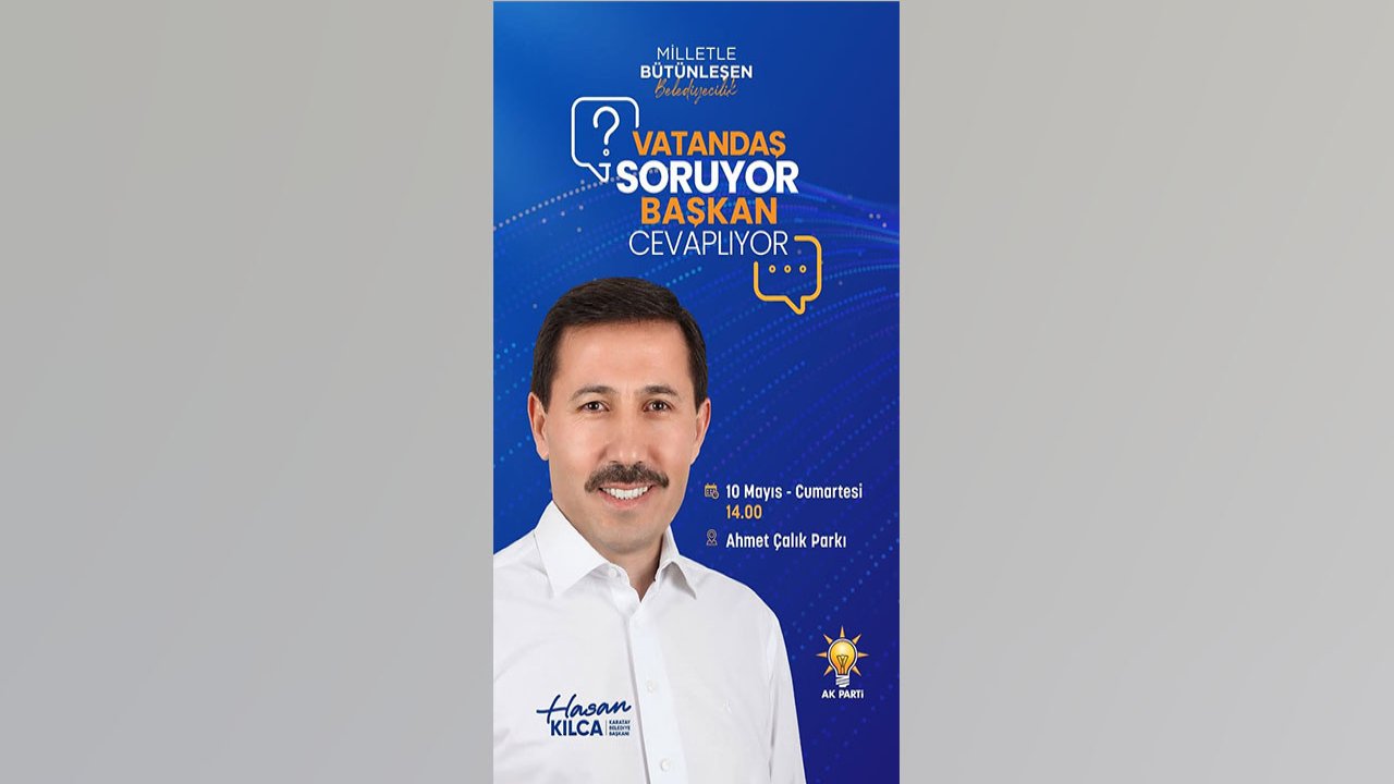 Karatay’da Halkla Bütünleşen Belediyecilik: Başkan Kılca Soruları Yanıtlayacak!