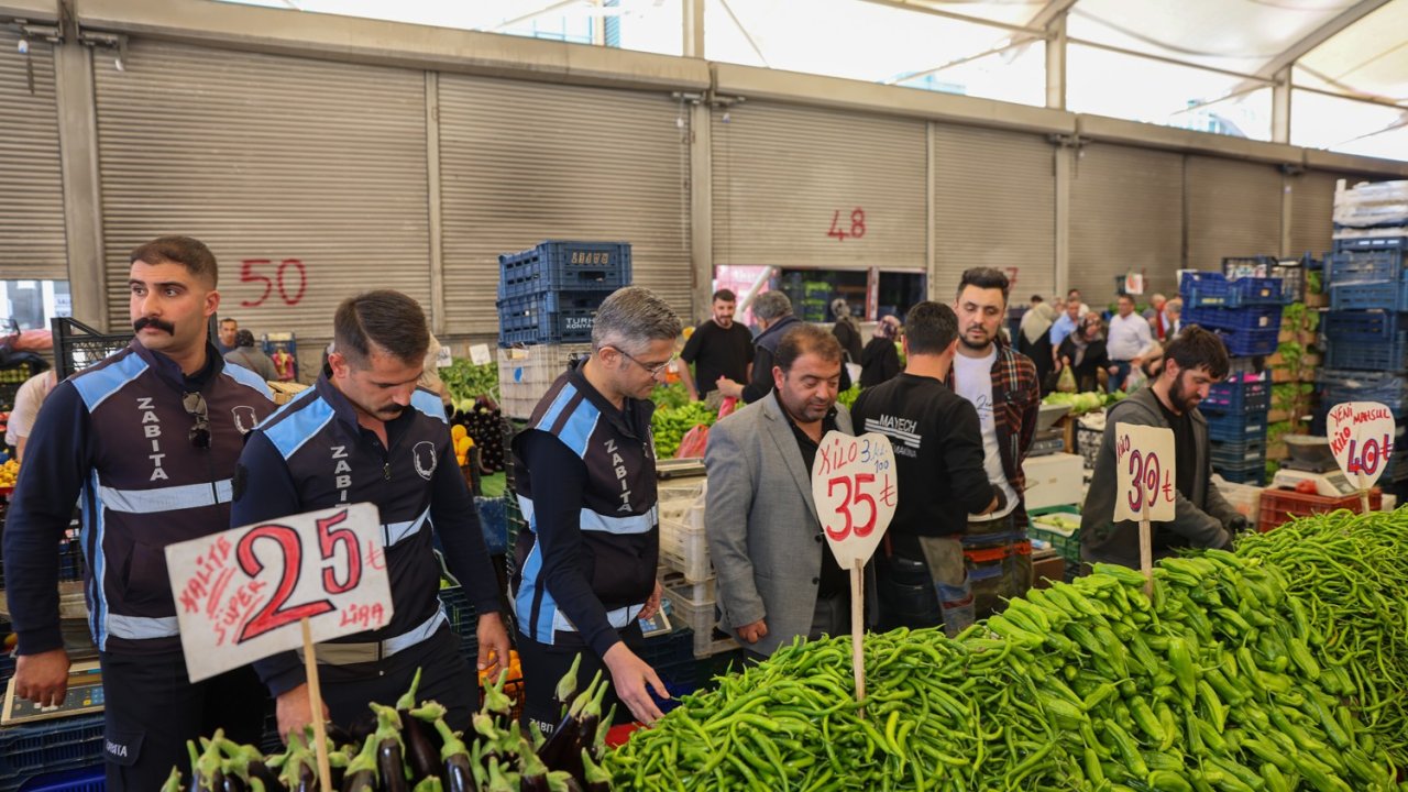 Selçuklu'da pazar yerleri denetlendi!