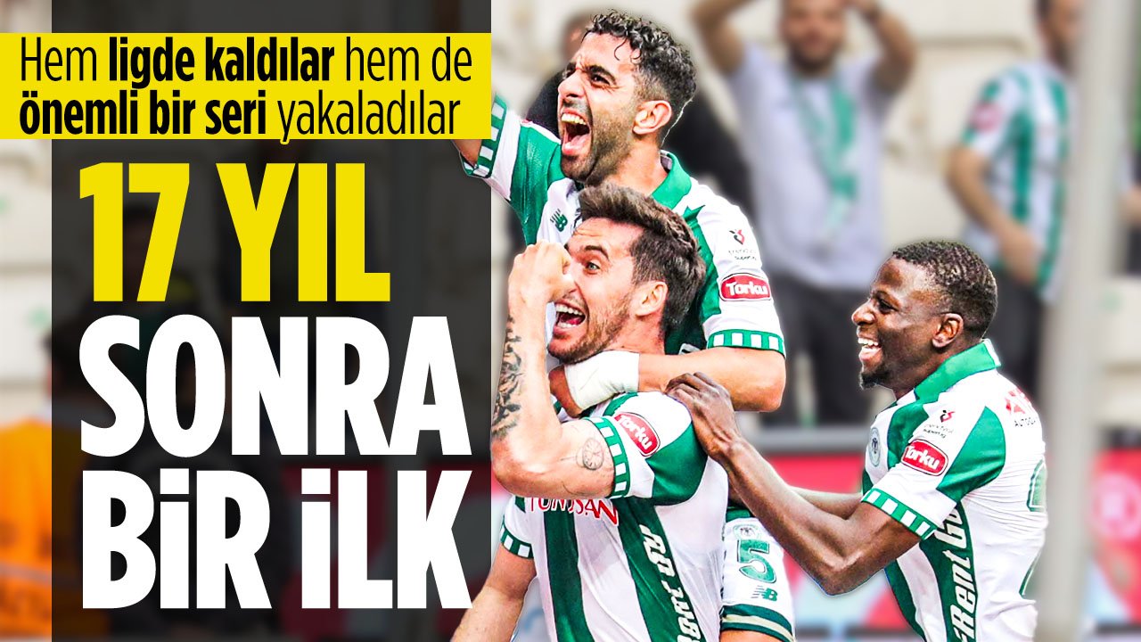 Konyaspor 17 yıl sonra ilki başardı: Hem ligde kaldı hem de önemli bir seri başlattı