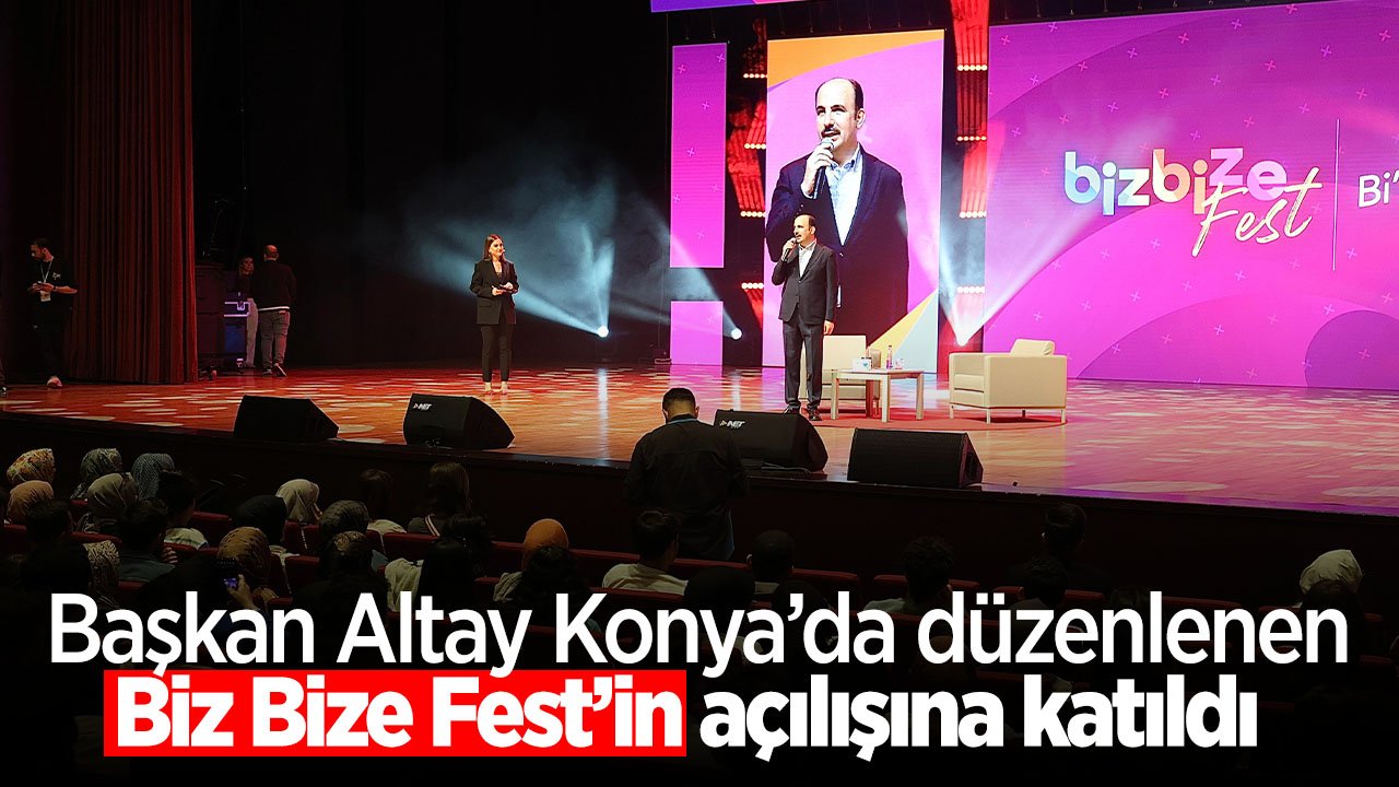Başkan Altay Biz Bize Fest'e katıldı: "Şehrin Enerjisine Verdiğiniz Destek Bizim İçin Çok Kıymetli”