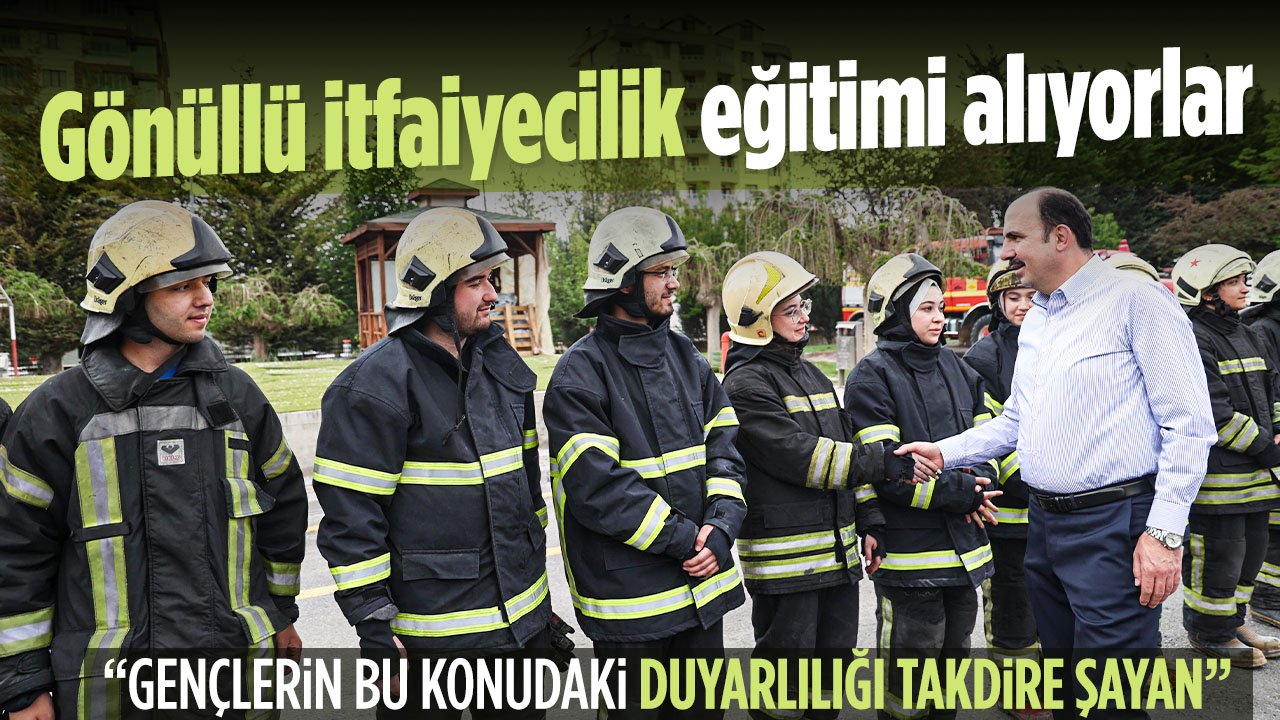 Konya'da gönüllü itfaiyecilik eğitimi alıyorlar: Başkan Altay ziyaret etti