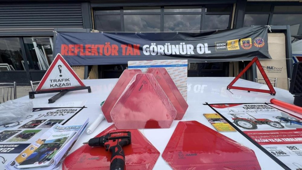 Konya'da çiftçiler trafikte görünür oluyor