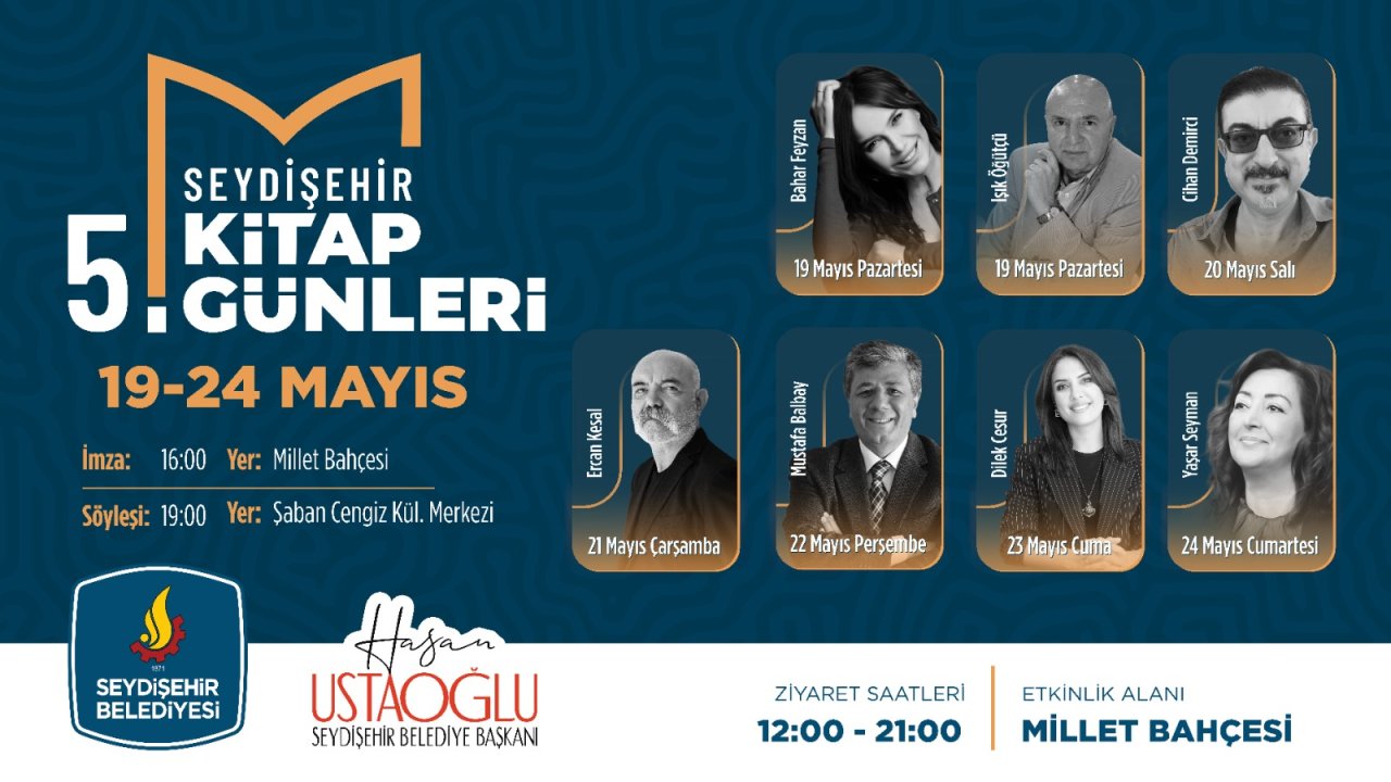 Konya'nın bu ilçesinde 5. Kitap Günleri başlıyor! Ünlü yazarlar akın edecek!