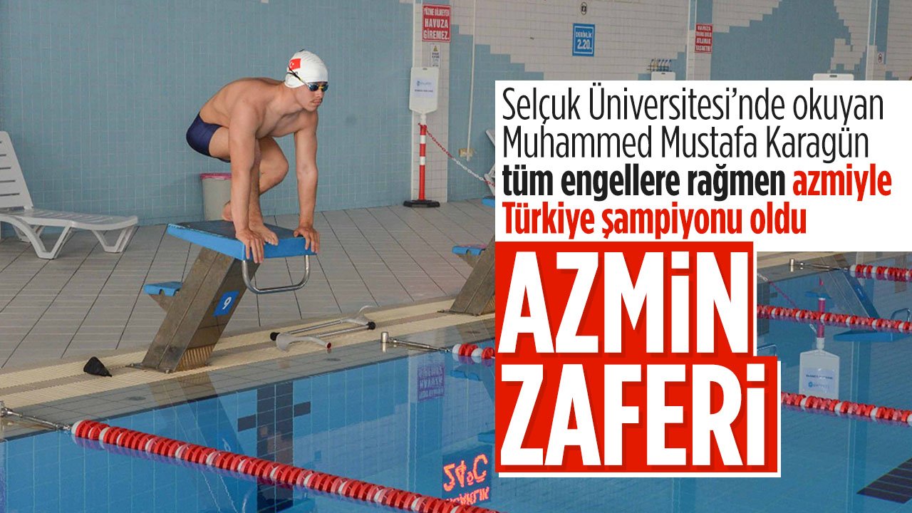 Konya'da Selçuk Üniversitesi'nde okuyan öğrencinin Türkiye Şampiyonluğu serüveni