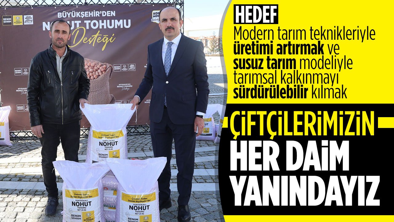 Başkan Uğur İbrahim Altay; "Çiftçilerimizin her daim yanındayız