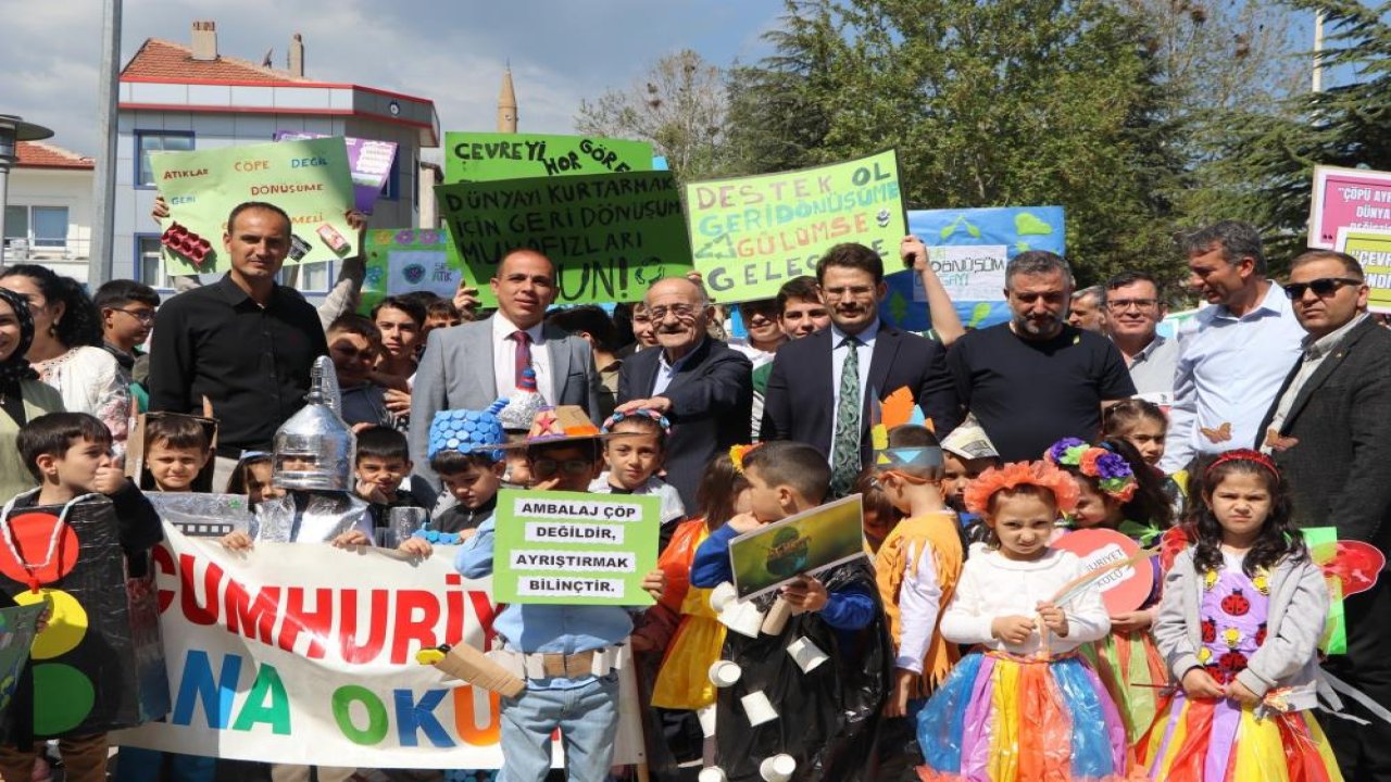 Beyşehir'de temiz çevre için yürüdüler