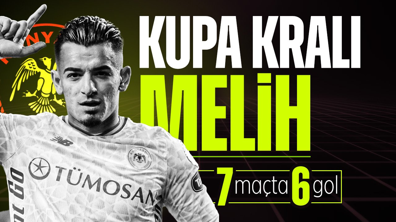 7 maçta 6 gol atan Konyaspor forveti Melih Bostan zirvede