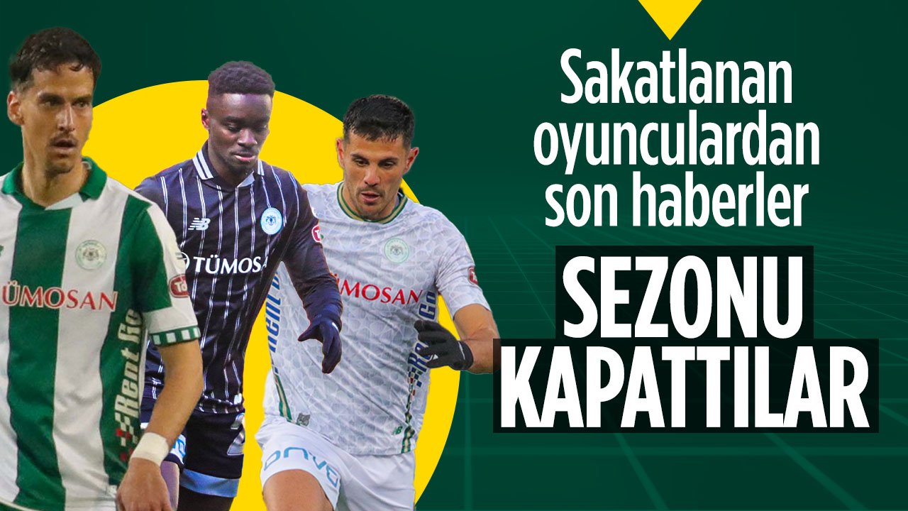 Sakatlar ne zaman dönecek? Konyaspor'da 3 oyuncu sezonu kapattı