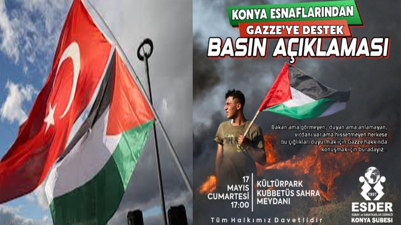 Konya Esnafından Gazze’ye Destek!