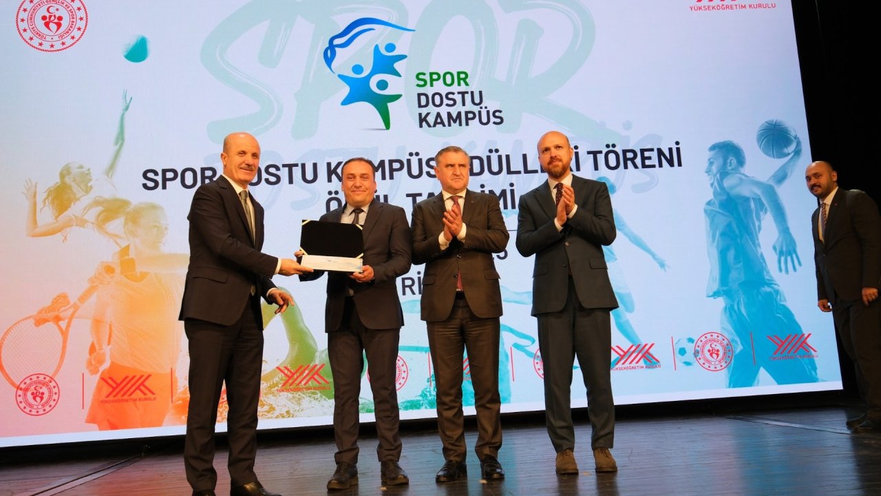Aksaray Üniversitesi'ne 'Spor Dostu Kampüs' ödülü