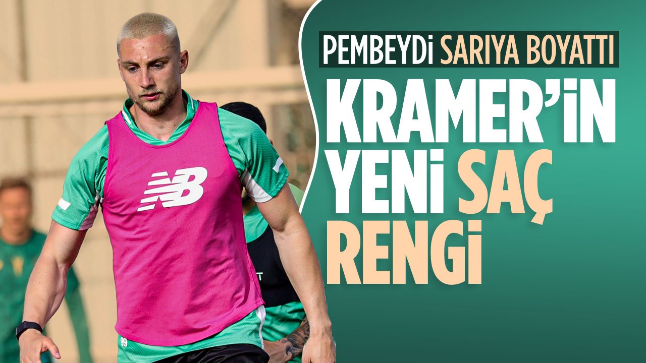 Konyasporlu Kramer saçları sarıya boyattı